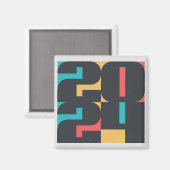 2024 Gelukkig Nieuwjaar Magneet (Voorkant / Achterkant)