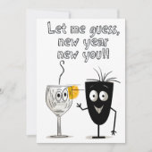 2024 Gelukkig Nieuwjaar Sarcastisch Grappig meme Kaart (Voorkant)