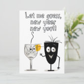 2024 Gelukkig Nieuwjaar Sarcastisch Grappig meme Kaart (Staand voorkant)