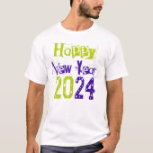 2024 Gelukkig Nieuwjaar T-shirt (Voorkant)
