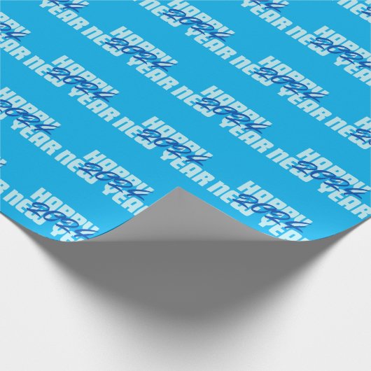 2024 Gelukkig Nieuwjaar Verpakkend Document Cadeaupapier (Hoek)