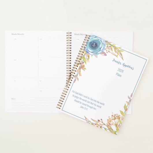 2024 Gepersonaliseerd | Schrift | WATERVERF Planner (Display)