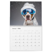 2024 gepersonaliseerde 12 maanden honden dragen br kalender (Jan 2026)