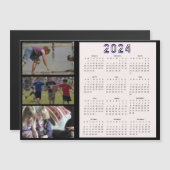 2024 gepersonaliseerde 3 familie foto collage kale (Voorkant / Achterkant)