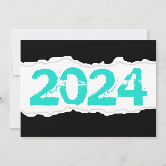 2024 gescheurde papieren uitnodiging (Voorkant)