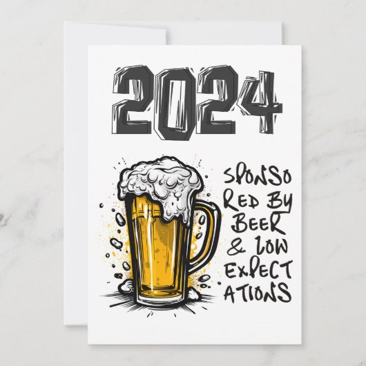 2024 Gesponsord door Bier & Low Expectations Kaart (Voorkant)