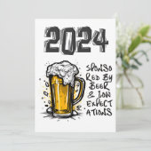 2024 Gesponsord door Bier & Low Expectations Kaart (Staand voorkant)