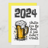 2024 Gesponsord door Bier & Low Expectations Kaart (Voorkant / Achterkant)