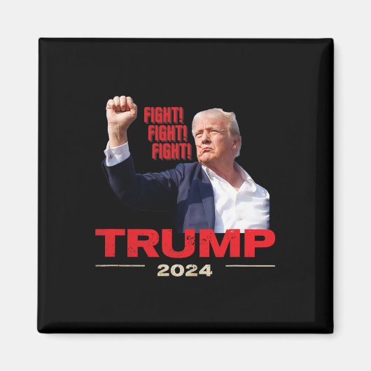 2024 Gevecht Gevecht 13 juli Trump Rally Magneet (Voorkant)