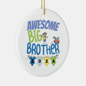 2024 Geweldige Big Brother Keramisch Ornament (Rechts)