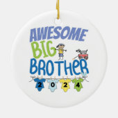 2024 Geweldige Big Brother Keramisch Ornament (Achterkant)