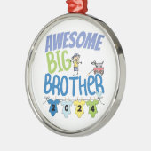 2024 Geweldige Big Brother Metalen Ornament (Links)