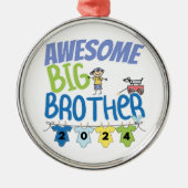 2024 Geweldige Big Brother Metalen Ornament (Voorkant)