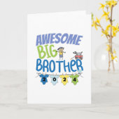 2024 Geweldige Grote Broer Kaart (Gele Bloem)