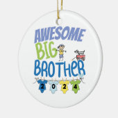 2024 Geweldige Oudere Broer Keramisch Ornament (Links)