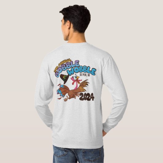 2024 Gobble Wobble T-shirt met lange mouwen (Achterkant volledig)
