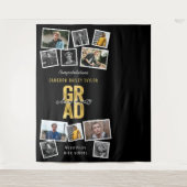 2024 Gold AFSTUDEERDER Graduation Party 11 Foto Ac Wandkleed (Voorkant)