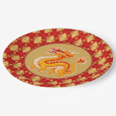 2024 Gouden Draak Papieren Bordje (Gekanteld)