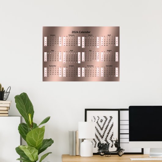 2024 Gouden Eeuw Kalender Poster (Thuiskantoor)