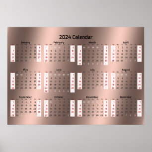 2024 Gouden Eeuw Kalender Poster
