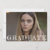 2024 Gouden Rand Cap Afstudeer Foto Aankondiging (Achterkant)