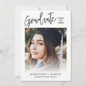 2024 Graduation Party Foto Kaart (Voorkant)