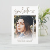 2024 Graduation Party Foto Kaart (Staand voorkant)