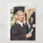 2024 Graduation Party Roze Elegant Foto Afbeelding Kaart (Achterkant)