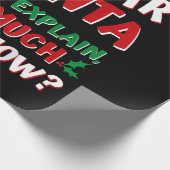 2024 Grappige Kerst Shirten Kinder Volwassenen San Cadeaupapier (Hoek)