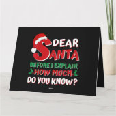 2024 Grappige Kerst Shirten Kinder Volwassenen San Kaart (Achterkant)