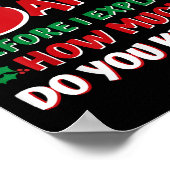 2024 Grappige Kerst Shirten Kinder Volwassenen San Poster (Hoek)