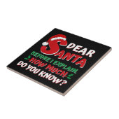 2024 Grappige Kerst Shirten Kinder Volwassenen San Tegeltje (Zijkant)