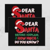 2024 Grappige Kersttrui Kinderen Volwassenen Kerst Feestdagenkaart (Voorkant / Achterkant)