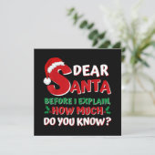 2024 Grappige Kersttrui Kinderen Volwassenen Kerst Kaart (Staand voorkant)