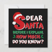 2024 Grappige Kersttrui Kinderen Volwassenen Kerst Kaart (Achterkant)