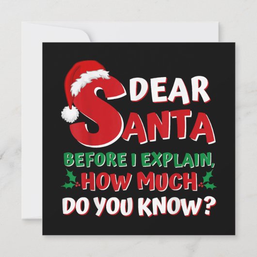 2024 Grappige Kersttrui Kinderen Volwassenen Kerst Kaart (Achterkant)