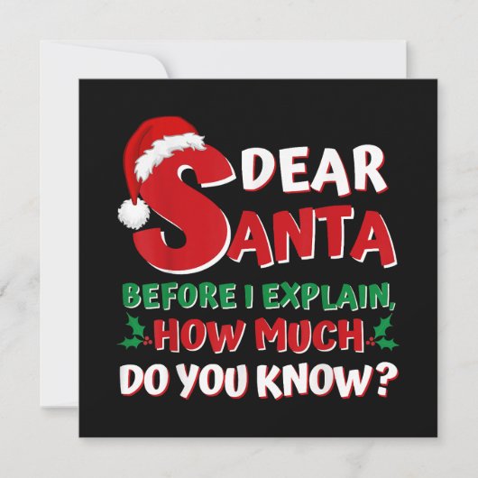 2024 Grappige Kersttrui Kinderen Volwassenen Kerst Kaart (Voorkant)