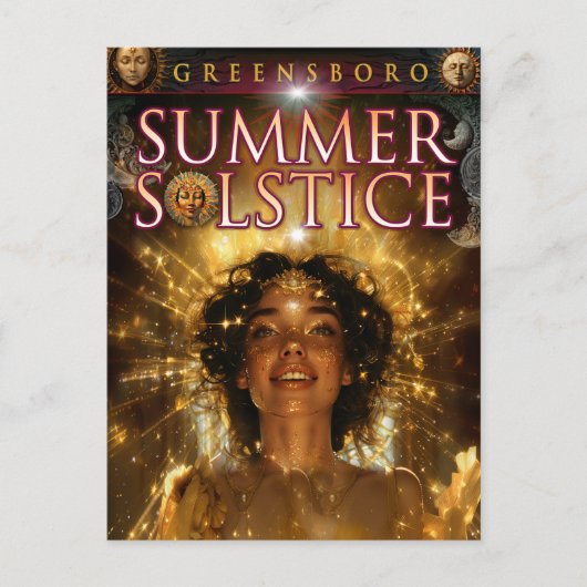 2024 Greensboro Zomer Solstice Souvenir Briefkaart (Voorkant)