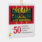 2024 GRENADA 50ste Jubileum Onafhankelijkheid Keramisch Ornament (Rechts)