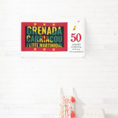 2024 GRENADA 50ste Jubileum Onafhankelijkheid Spandoek (Insitu)