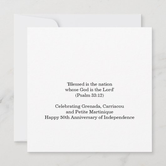 2024 GRENADIAN 50ste Jubileum onafhankelijkheid (Achterkant)