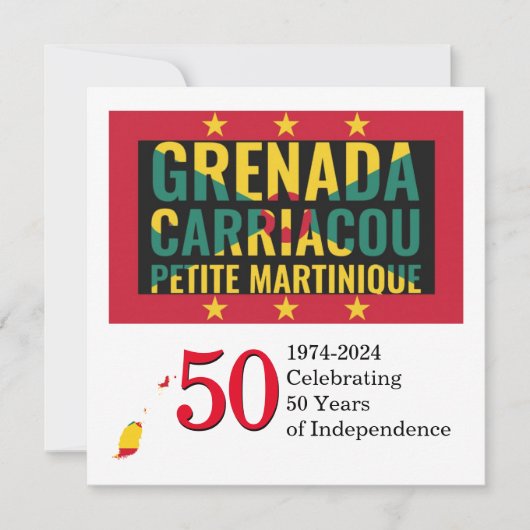 2024 GRENADIAN 50ste Jubileum onafhankelijkheid (Voorkant)