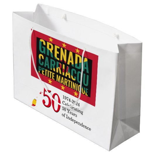 2024 GRENADIAN 50ste Jubileum onafhankelijkheid Groot Cadeauzakje (Achterkant Gekanteld)