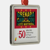 2024 GRENADIAN 50ste Jubileum onafhankelijkheid Metalen Ornament (Rechts)