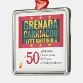 2024 GRENADIAN 50ste Jubileum onafhankelijkheid Metalen Ornament (Links)
