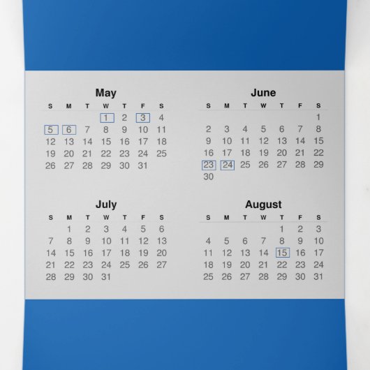 2024 Griekenland Reiskalender met Grieks Vakantie Drieluik Programma (Binnenkant midden)