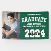 2024 Groene Afstuderen banner met Pet (Horizontaal)