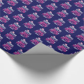 2024 Grote Zuster Eenhoorn Harten Cadeaupapier (Hoek)