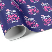 2024 Grote Zuster Eenhoorn Harten Cadeaupapier (Rol Hoek)