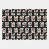 2024 Grote Zuster Girly Stippen Inpakpapier Vel (Voorkant)